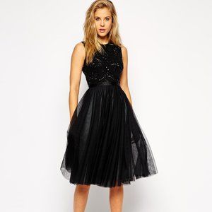 Needle & Thread Embellished Mesh Lace Dress